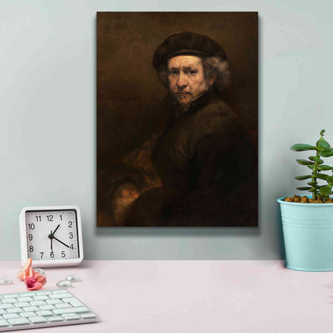 Image of 'Self-Portrait' by Rembrandt, Canvas Wall Art,12 x 16
