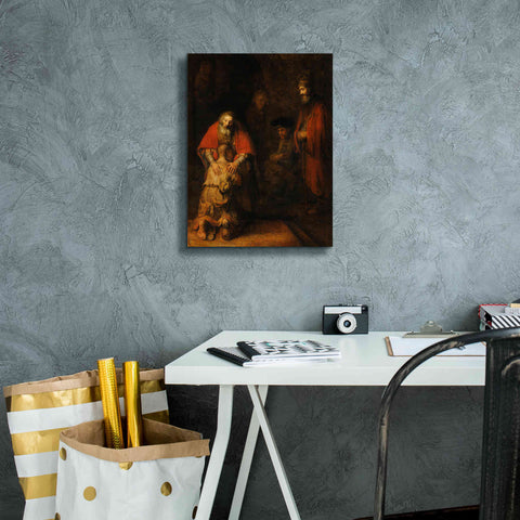 Image of 'The Return of the Prodigal Son' by Rembrandt, Canvas Wall Art,12 x 16