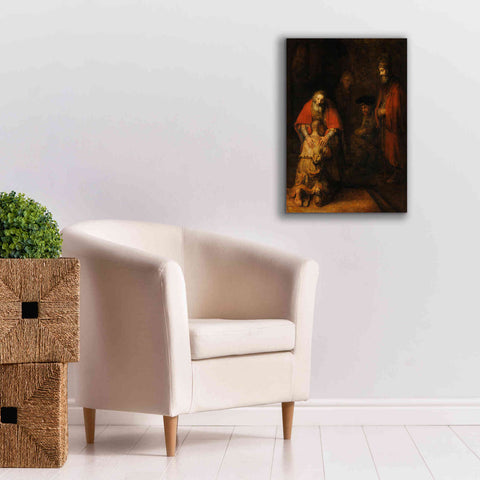 Image of 'The Return of the Prodigal Son' by Rembrandt, Canvas Wall Art,18 x 26