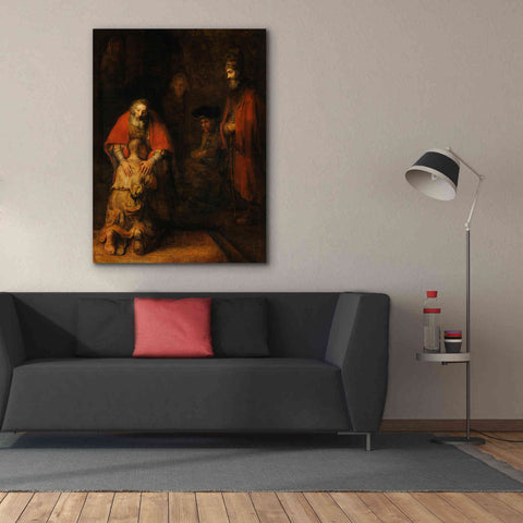 Image of 'The Return of the Prodigal Son' by Rembrandt, Canvas Wall Art,40 x 54