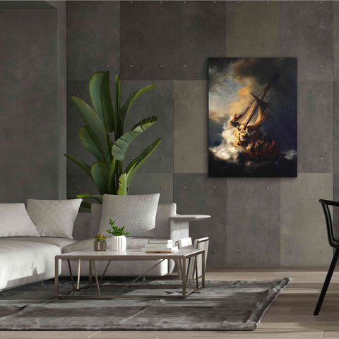 Image of 'The Storm on the Sea of Galilee' by Rembrandt, Canvas Wall Art,40 x 54