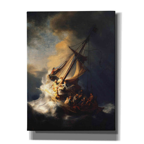 Image of 'The Storm on the Sea of Galilee' by Rembrandt, Canvas Wall Art