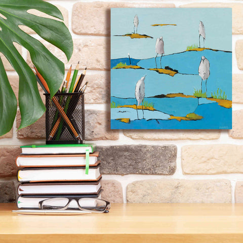 Image of 'Beach Bums' by Phyllis Adams, Canvas Wall Art,12 x 12