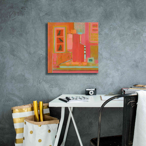 Image of 'Three Crows' by Phyllis Adams, Canvas Wall Art,18 x 18