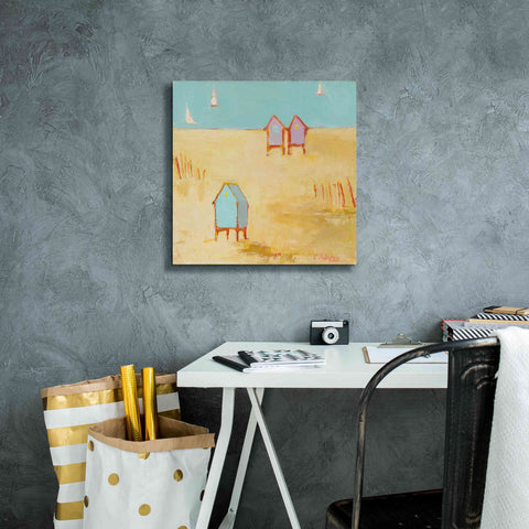 Image of 'Cabanas' by Phyllis Adams, Canvas Wall Art,18 x 18