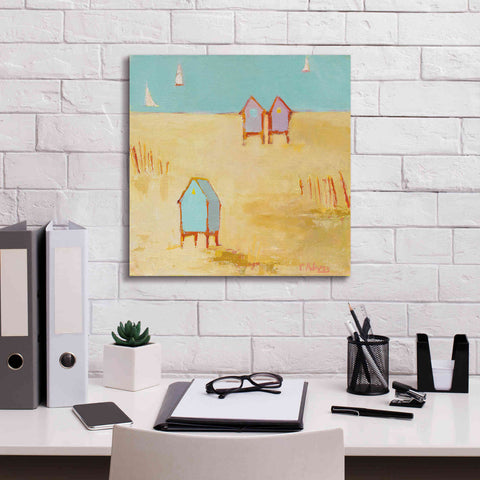 Image of 'Cabanas' by Phyllis Adams, Canvas Wall Art,18 x 18