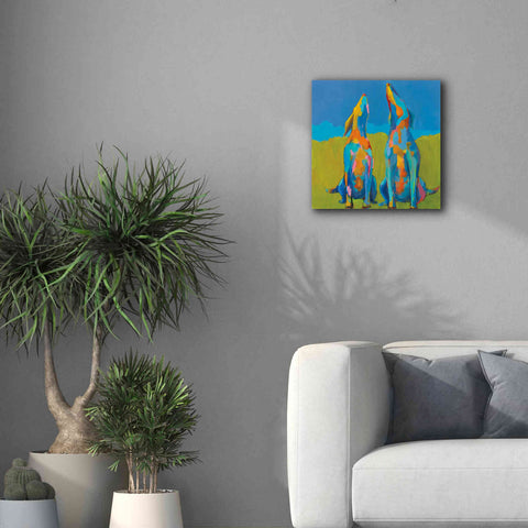 Image of 'Howling Hounds' by Phyllis Adams, Canvas Wall Art,18 x 18
