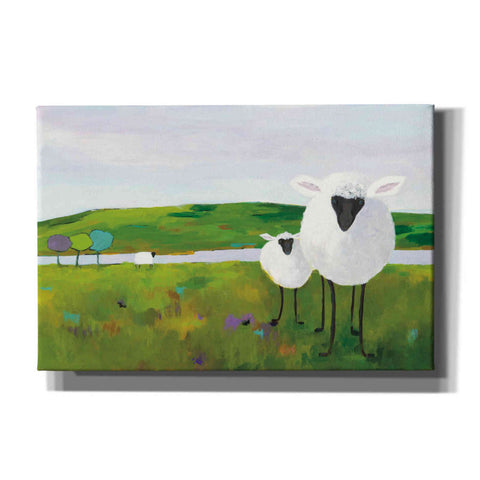 Image of 'Sheep in the Meadow' by Phyllis Adams, Canvas Wall Art