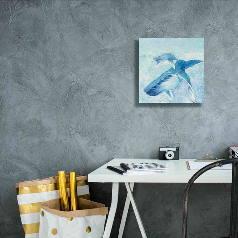 Image of 'Blue Mama' by Phyllis Adams, Canvas Wall Art,12 x 12