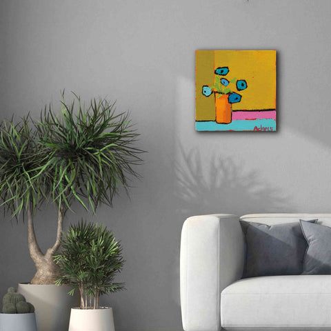 Image of 'Orange Vase' by Phyllis Adams, Canvas Wall Art,18 x 18