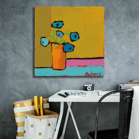 Image of 'Orange Vase' by Phyllis Adams, Canvas Wall Art,26 x 26