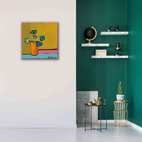Image of 'Orange Vase' by Phyllis Adams, Canvas Wall Art,26 x 26