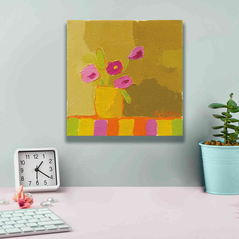 Image of 'Yellow Vase' by Phyllis Adams, Canvas Wall Art,12 x 12