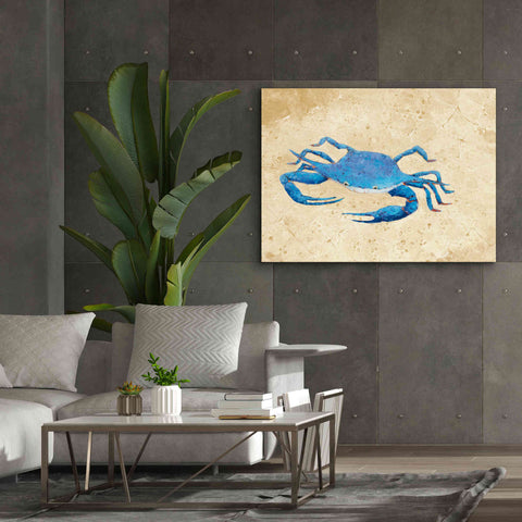 Image of 'Blue Crab V Neutral Crop' by Phyllis Adams, Canvas Wall Art,54 x 40