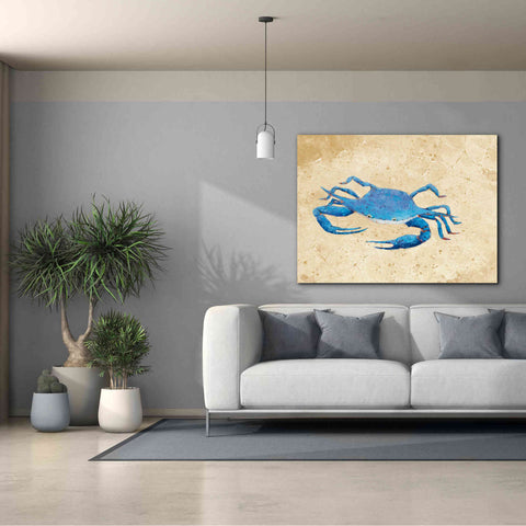 Image of 'Blue Crab V Neutral Crop' by Phyllis Adams, Canvas Wall Art,54 x 40