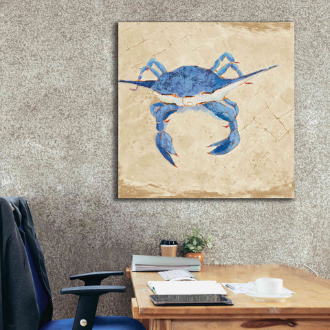 Image of 'Blue Crab VI Neutral' by Phyllis Adams, Canvas Wall Art,37 x 37