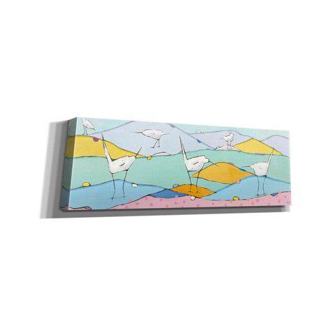Image of 'Marsh Egrets I Pink Sand' by Phyllis Adams, Canvas Wall Art