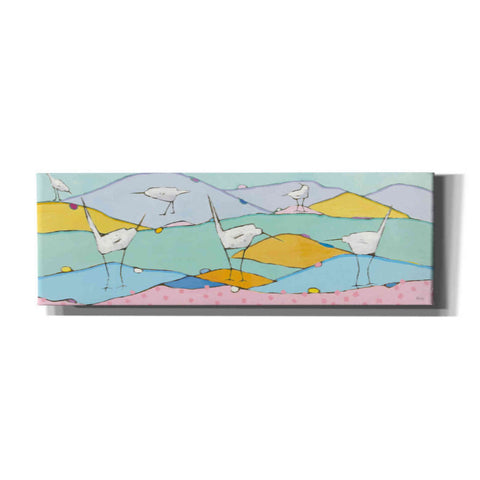 Image of 'Marsh Egrets I Pink Sand' by Phyllis Adams, Canvas Wall Art