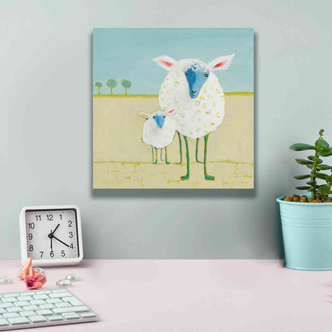 Image of 'Colorful Sheep' by Phyllis Adams, Canvas Wall Art,12 x 12