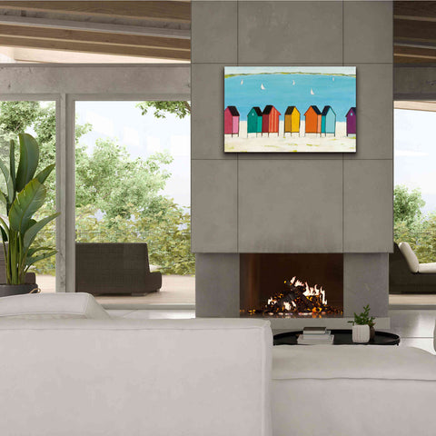 Image of 'Cabanas I' by Phyllis Adams, Canvas Wall Art,40 x 26