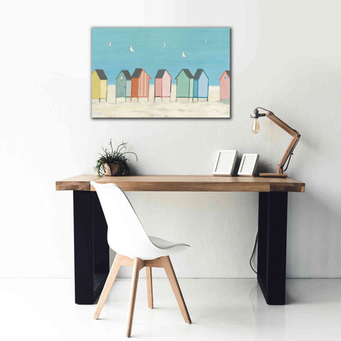 Image of 'Cabanas I Pastel' by Phyllis Adams, Canvas Wall Art,40 x 26