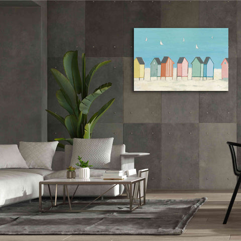 Image of 'Cabanas I Pastel' by Phyllis Adams, Canvas Wall Art,60 x 40