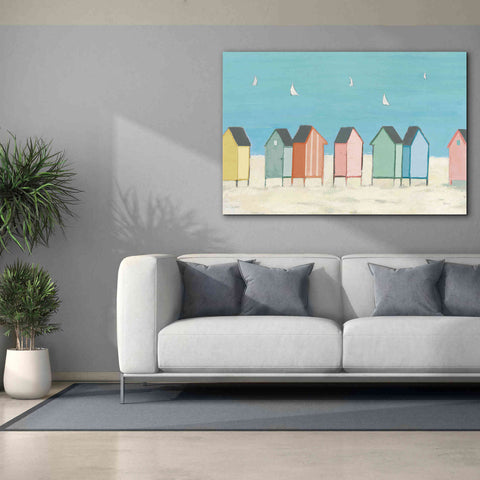 Image of 'Cabanas I Pastel' by Phyllis Adams, Canvas Wall Art,60 x 40