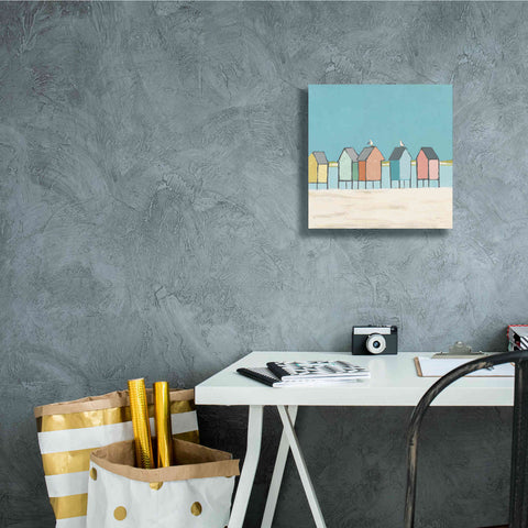 Image of 'Cabanas II Pastel' by Phyllis Adams, Canvas Wall Art,12 x 12