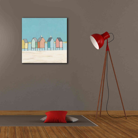 Image of 'Cabanas II Pastel' by Phyllis Adams, Canvas Wall Art,26 x 26