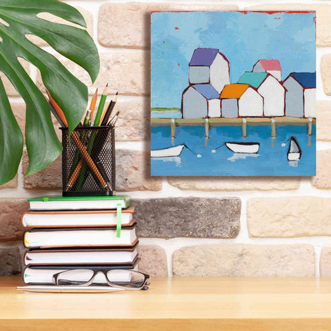 Image of 'The Wharf' by Phyllis Adams, Canvas Wall Art,12 x 12