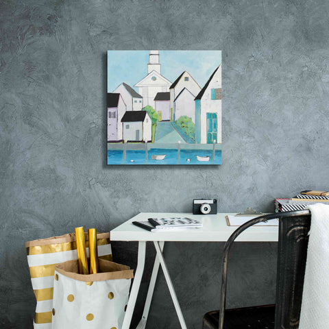Image of 'Harbor Town III No Sign Light' by Phyllis Adams, Canvas Wall Art,18 x 18