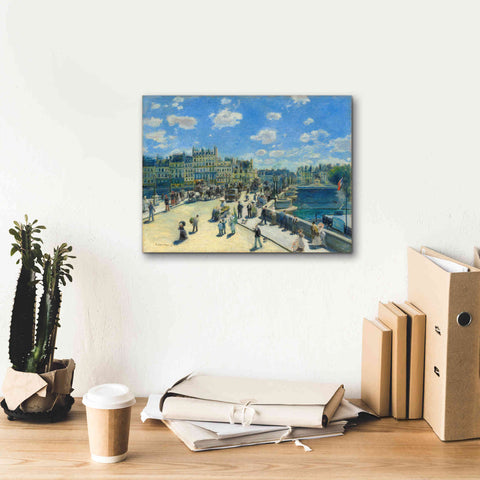 Image of 'Pont Neuf' by Pierre-Auguste Renoir, Canvas Wall Art,16 x 12