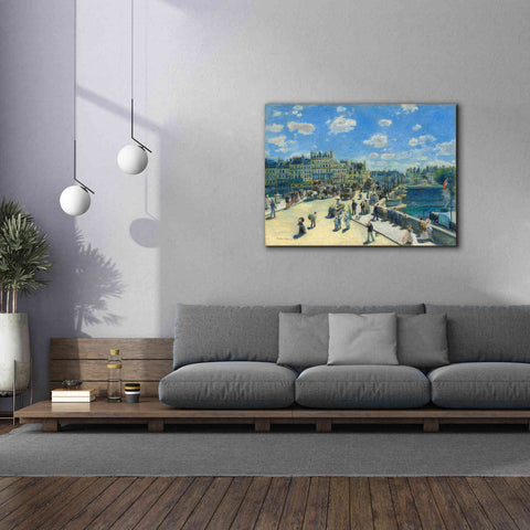 Image of 'Pont Neuf' by Pierre-Auguste Renoir, Canvas Wall Art,54 x 40