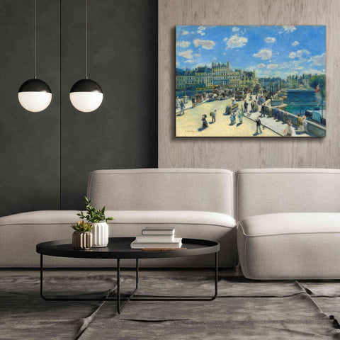 Image of 'Pont Neuf' by Pierre-Auguste Renoir, Canvas Wall Art,54 x 40