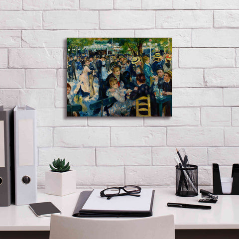 Image of 'Dance at Le moulin de la Galette' by Pierre-Auguste Renoir, Canvas Wall Art,16 x 12