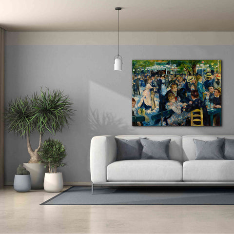 Image of 'Dance at Le moulin de la Galette' by Pierre-Auguste Renoir, Canvas Wall Art,54 x 40
