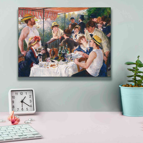 Image of 'Luncheon of the Boating Party' by Pierre-Auguste Renoir, Canvas Wall Art,16 x 12