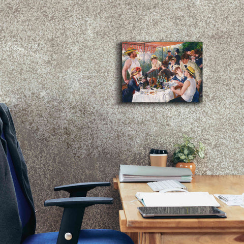 Image of 'Luncheon of the Boating Party' by Pierre-Auguste Renoir, Canvas Wall Art,16 x 12