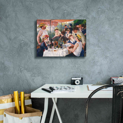 Image of 'Luncheon of the Boating Party' by Pierre-Auguste Renoir, Canvas Wall Art,16 x 12