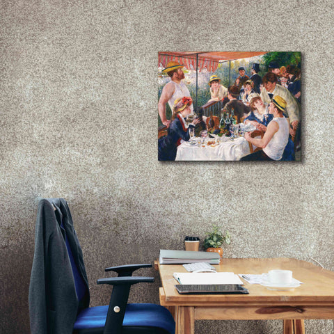 Image of 'Luncheon of the Boating Party' by Pierre-Auguste Renoir, Canvas Wall Art,34 x 26