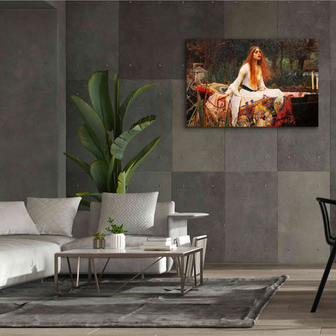 Image of 'The Lady of Shalott' by John William Waterhouse, Canvas Wall Art,60 x 40