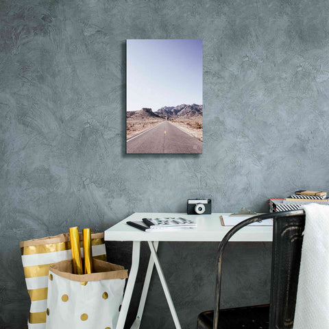 Image of 'Dusty Desert Dreams Road' by Nathan Larson, Canvas Wall Art,12 x 18