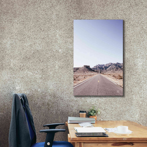 Image of 'Dusty Desert Dreams Road' by Nathan Larson, Canvas Wall Art,26 x 40