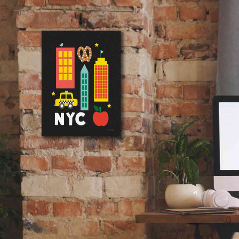 Image of 'City Fun NYC' by Ann Kelle Designs, Canvas Wall Art,12 x 16