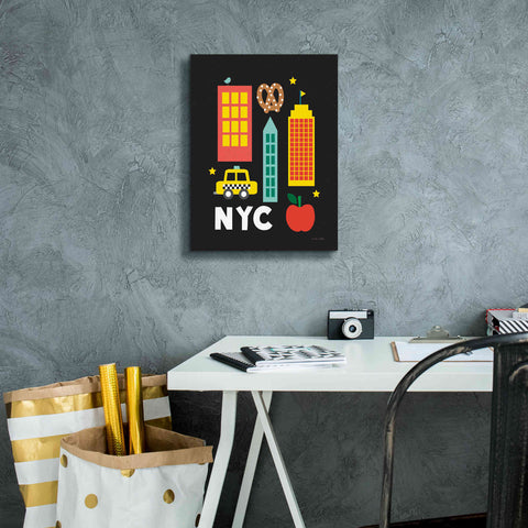 Image of 'City Fun NYC' by Ann Kelle Designs, Canvas Wall Art,12 x 16