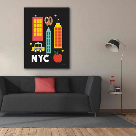 Image of 'City Fun NYC' by Ann Kelle Designs, Canvas Wall Art,40 x 54