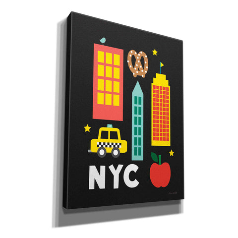 Image of 'City Fun NYC' by Ann Kelle Designs, Canvas Wall Art,12x16x1.1x0,20x24x1.1x0,26x30x1.74x0,40x54x1.74x0