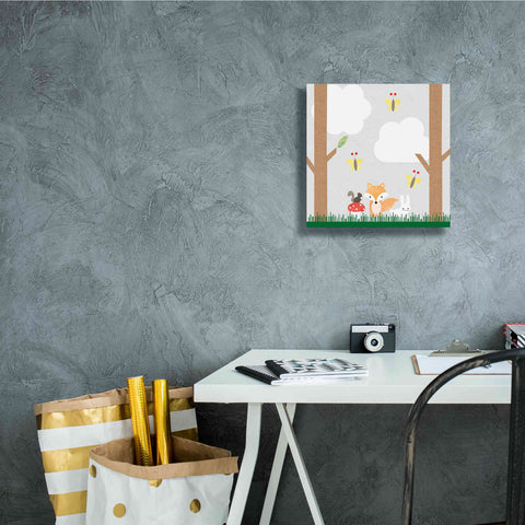 Image of 'Woodland Animals II' by Ann Kelle Designs, Canvas Wall Art,12 x 12