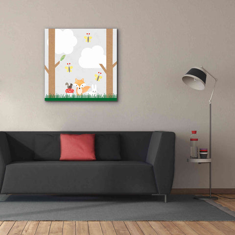 Image of 'Woodland Animals II' by Ann Kelle Designs, Canvas Wall Art,37 x 37