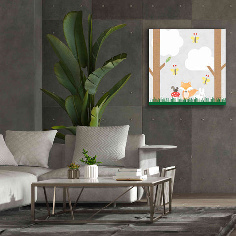 Image of 'Woodland Animals II' by Ann Kelle Designs, Canvas Wall Art,37 x 37